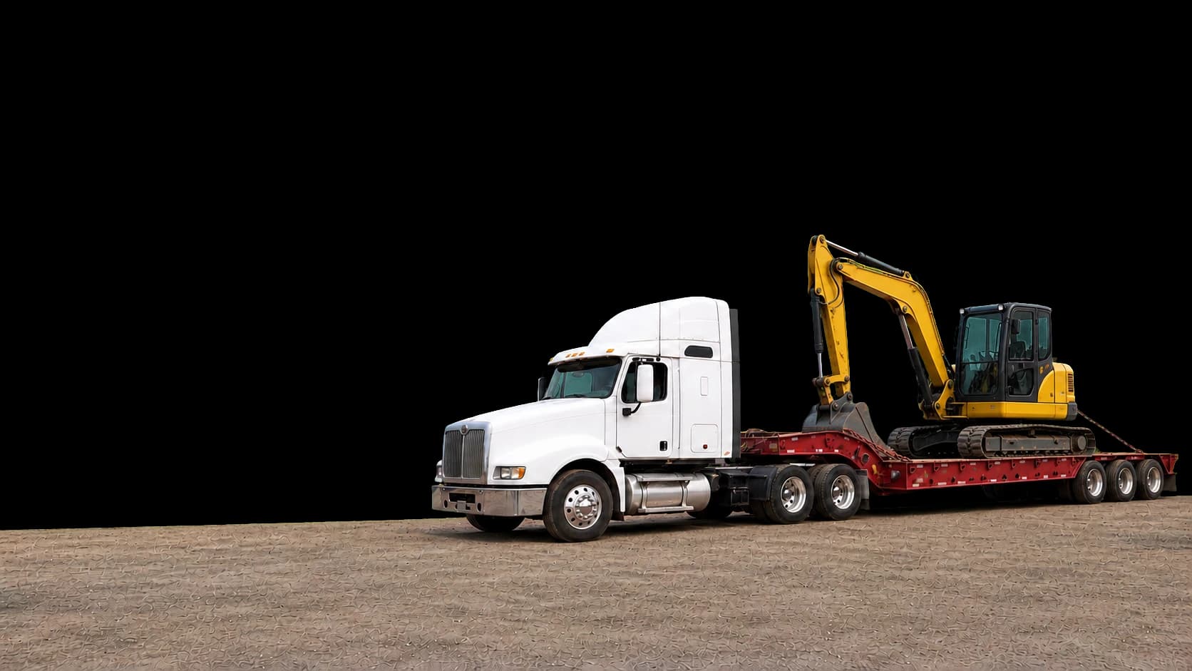 Servicio de Lowboy — PUCSA Maquinaria en obra